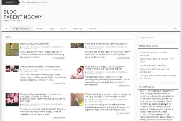 Newszine theme site design template sample