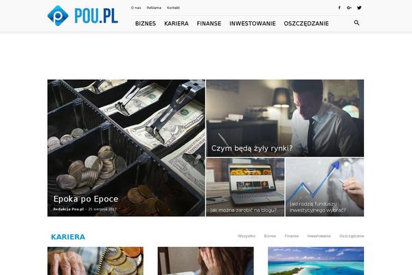 Newspaper theme site design template sample