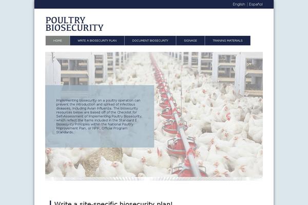 poultrybiosecurity.org site used Karma Child