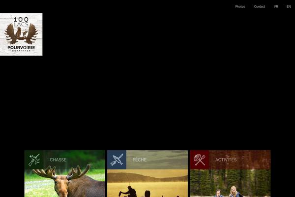 pourvoirie100lacs.com site used 100lacs