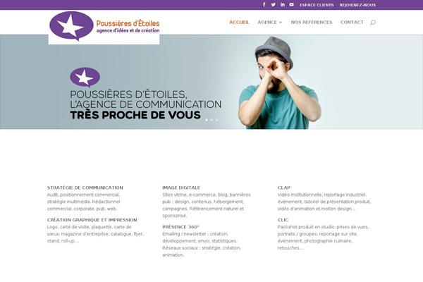 Divi theme site design template sample