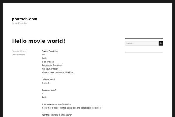 Twenty Sixteen theme site design template sample