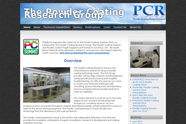 powdercoatingresearch.com site used Third Style