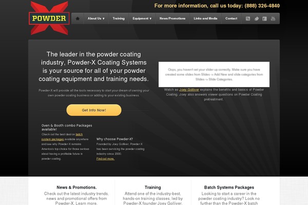 powderx.com site used Powder-x
