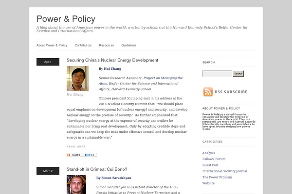 powerandpolicy.com site used Linen