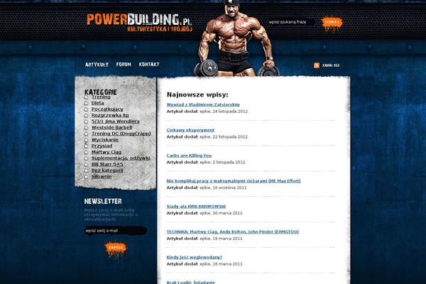 powerbuilding.pl site used Powerbuilding