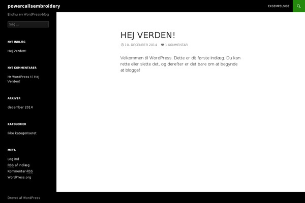 Twenty Fourteen theme site design template sample