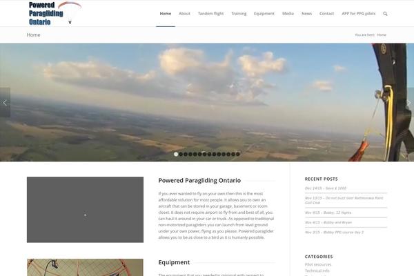 Enfold theme site design template sample