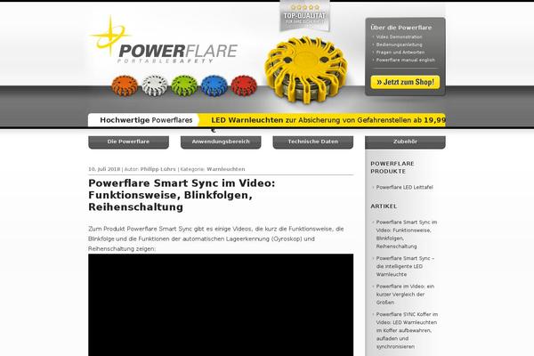 powerflare.de site used Twenty Eleven
