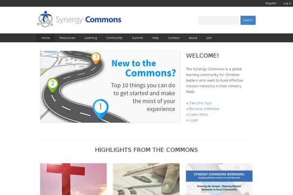 powerofconnecting.net site used Synergy-commons