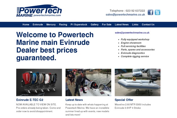 powertechmarine.co.uk site used Powertech