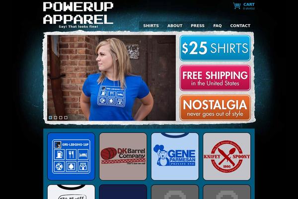 PowerUp theme websites examples