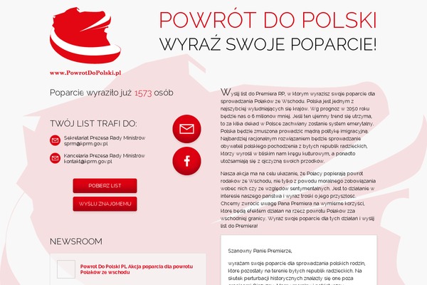 powrotdopolski.pl site used Powrotdopolski