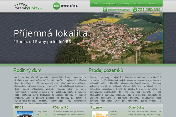 pozemkydoksy.cz site used Pozemky