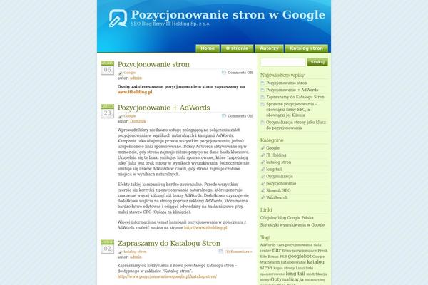 pozycjonowaniewgoogle.pl site used Glossyblue1-3-pl