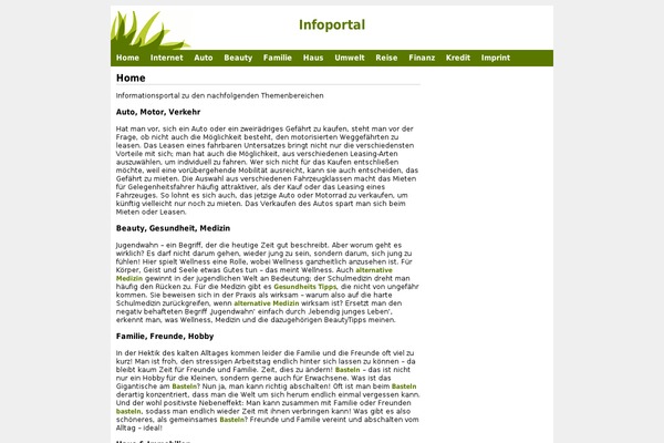 WordPress website example screenshot