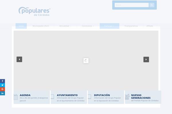 Candidate theme site design template sample