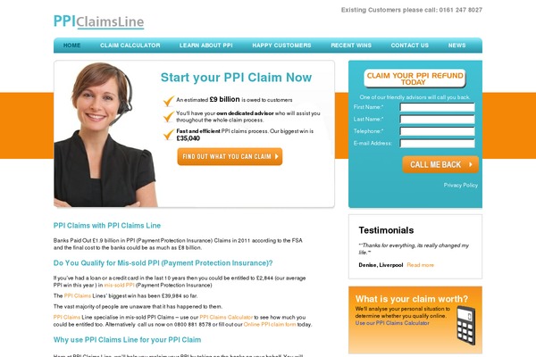 ppiclaimsline.co.uk site used Ppisclaimline