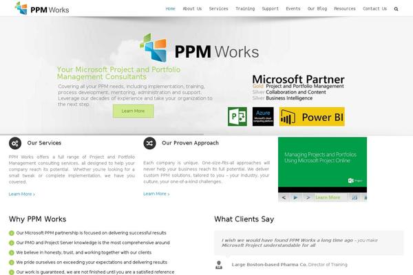 WordPress website example screenshot