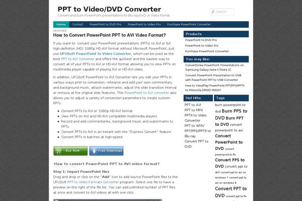 ppt-to-video-dvd.com site used Simpleblue