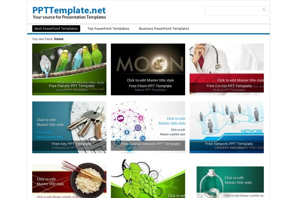 ppttemplate.net site used Ppttemplate-2017-theme