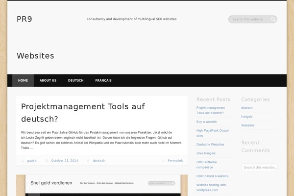 WordPress website example screenshot