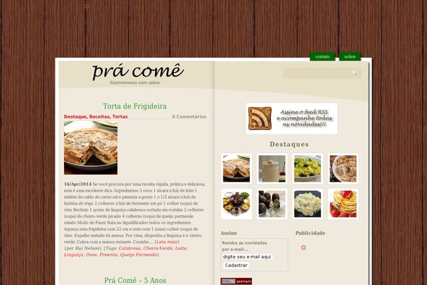 pracome.com.br site used Foodrecipe