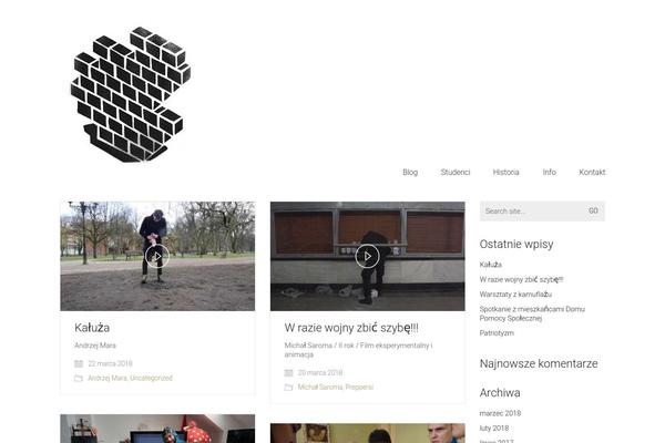 Kalium theme site design template sample