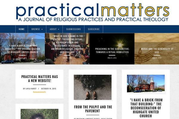 practicalmattersjournal.org site used Articulla