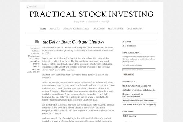 practicalstockinvesting.com site used Elemin