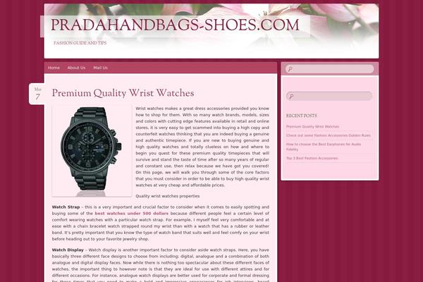 pradahandbags-shoes.com site used Bouquet