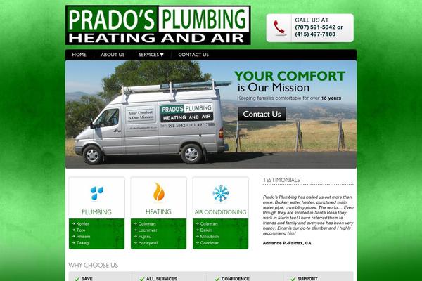 pradosplumbinghvac.com site used Prado