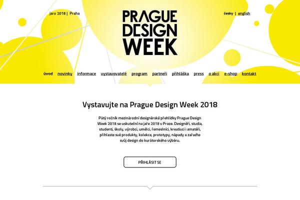 praguedesignweek.cz site used Designweek