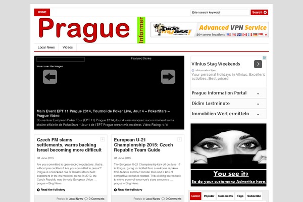 pragueinformer.com site used Gazette
