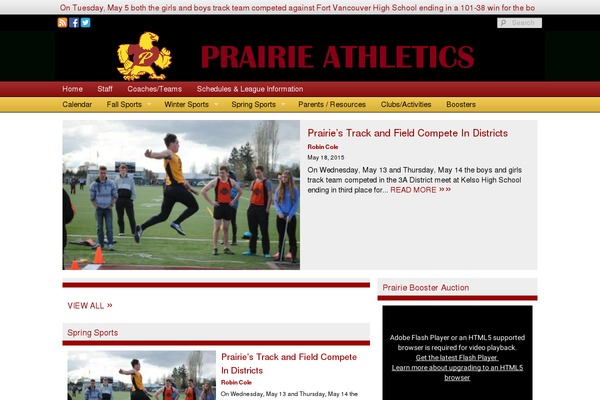 prairieathletics.com site used Sno Flex