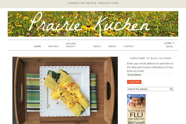 Foodie theme site design template sample