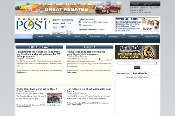 prairiepost.com site used Ang_weekly_publications