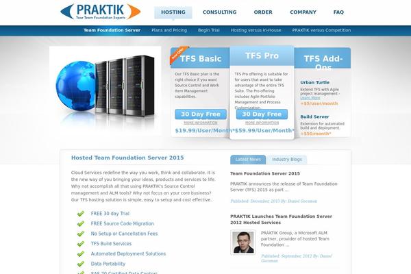 praktik theme websites examples