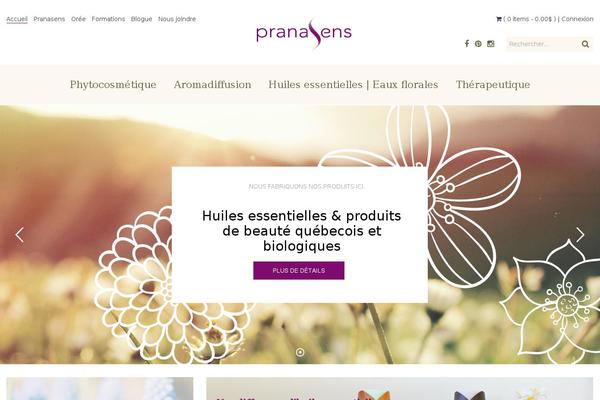 pranasens.com site used Pranasens