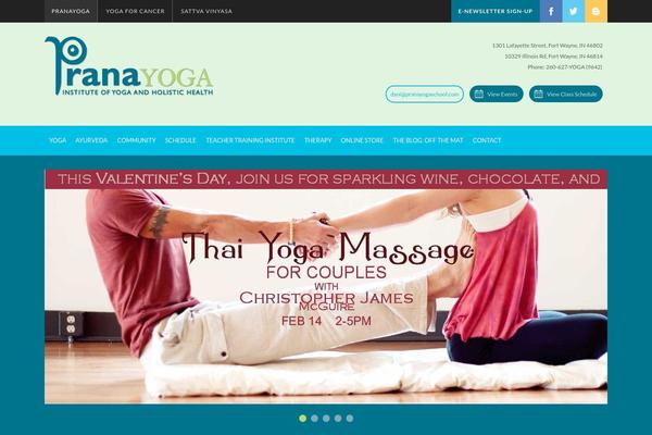 pranayoga theme websites examples