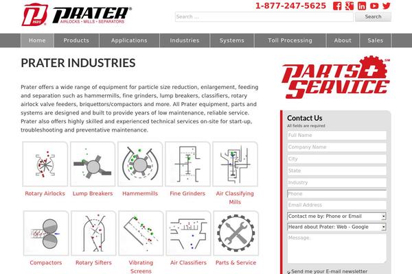 praterindustries.com site used Prater-industries