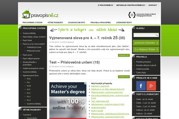 pravopisne.cz site used Pravopisne