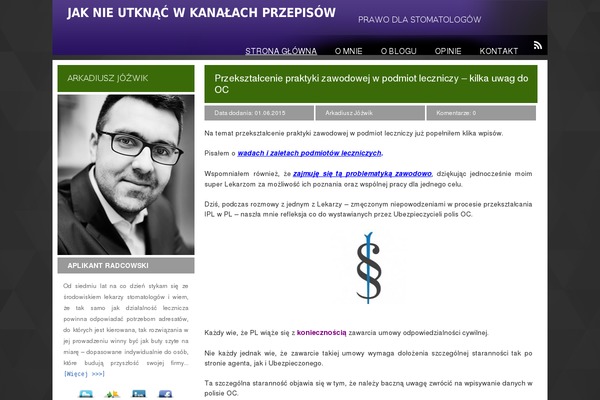 prawodlastomatologow.pl site used Thesis 1.8.4