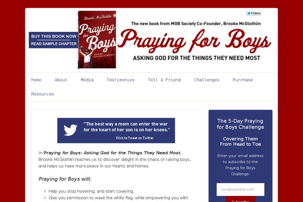 prayingforboys.com site used Prayingforboys