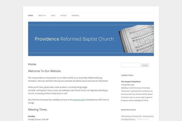 Twenty Twelve theme site design template sample