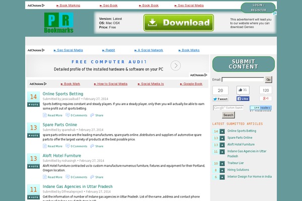 WordPress website example screenshot