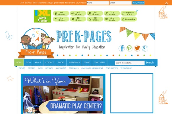 pre-kpages.com site used Prekpages-child