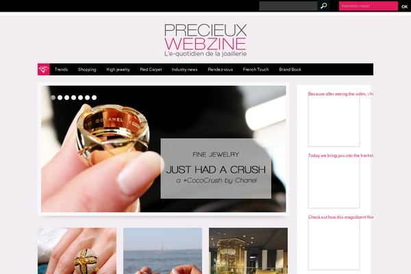 Webzine theme site design template sample