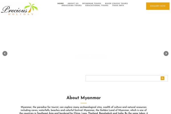 Precious theme site design template sample
