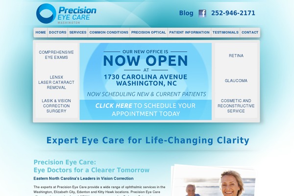 precisioneyenc.com site used Tthomas_theme